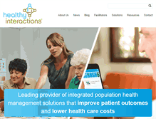 Tablet Screenshot of healthyinteractions.com